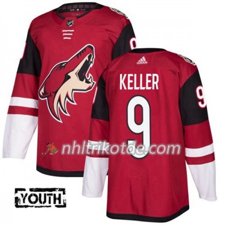 Arizona Coyotes Trikot Clayton Keller 9 Adidas 2017-2018 Maroon Authentic - Kinder